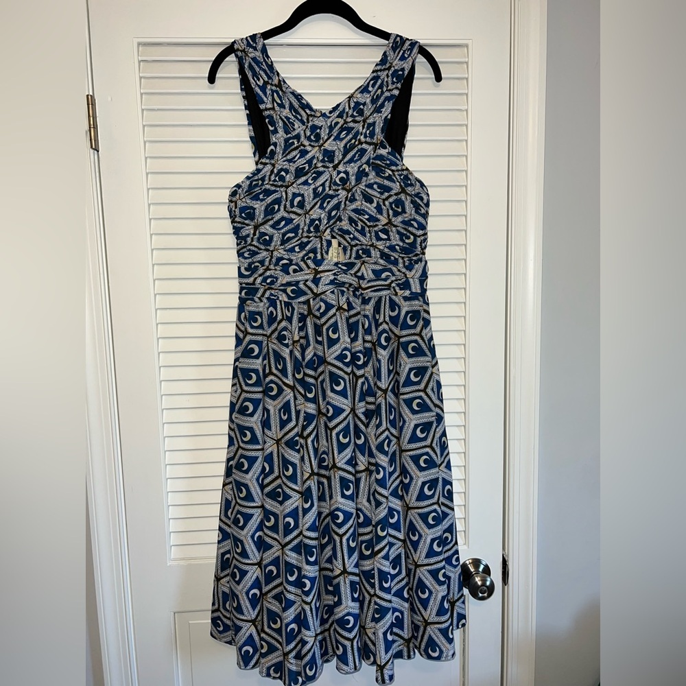 EUC Donna Swing Dress in Moon Tiles Print